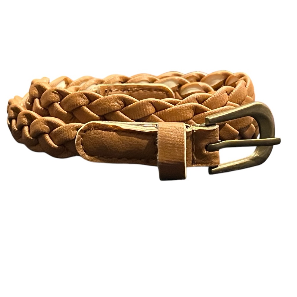 Brown Faux Leather Belt